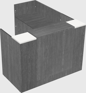 L-shaped modular reception