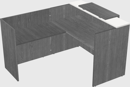 L-shaped modular reception