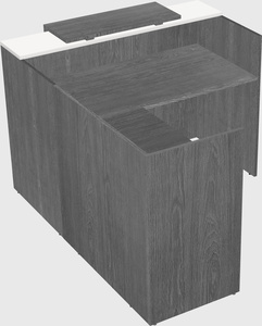L-shaped modular reception