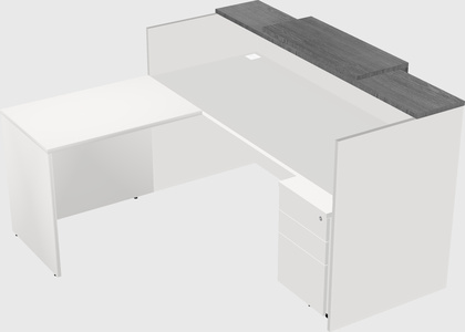 L-shaped modular reception