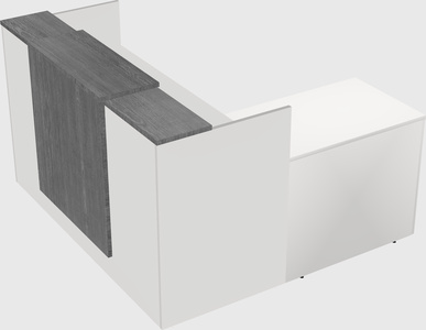 L-shaped modular reception
