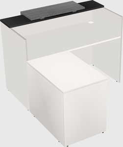 L-shaped modular reception