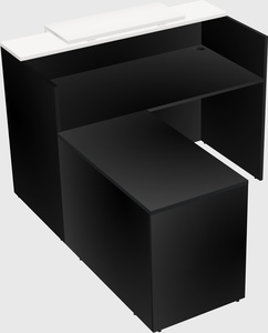 L-shaped modular reception