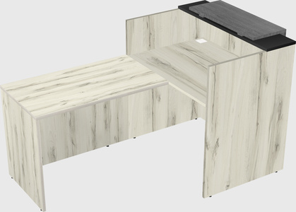 L-shaped modular reception