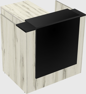 L-shaped modular reception