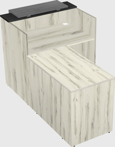 L-shaped modular reception