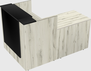 L-shaped modular reception