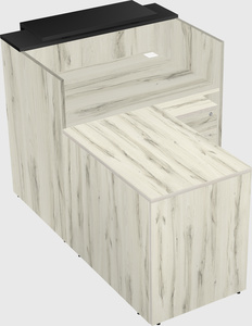 L-shaped modular reception