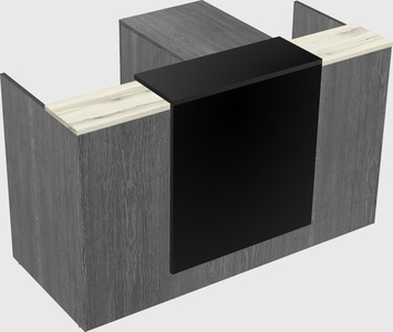 L-shaped modular reception