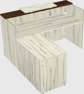 L-shaped modular reception