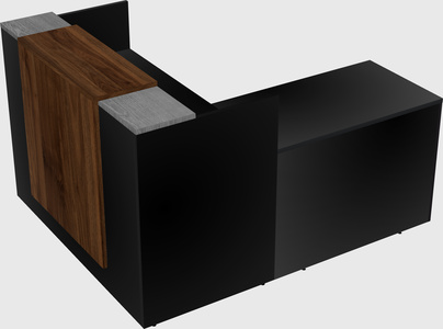 L-shaped modular reception