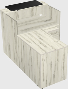 L-shaped modular reception