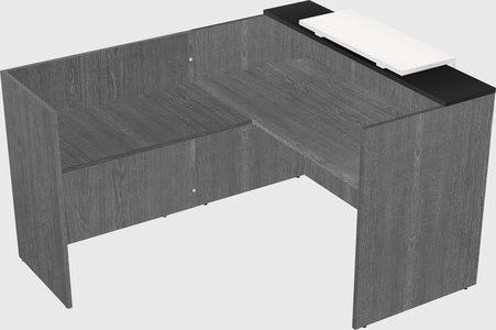 L-shaped modular reception
