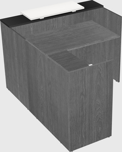 L-shaped modular reception