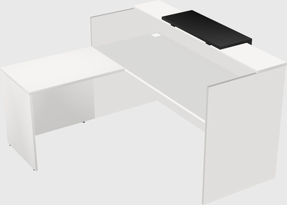 L-shaped modular reception