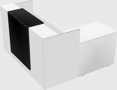 L-shaped modular reception