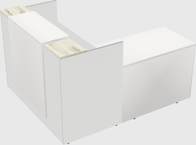 L-shaped modular reception