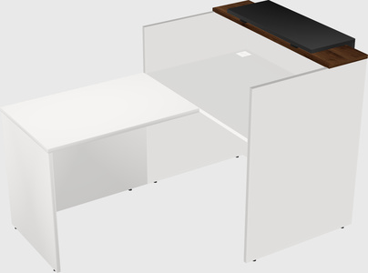 L-shaped modular reception
