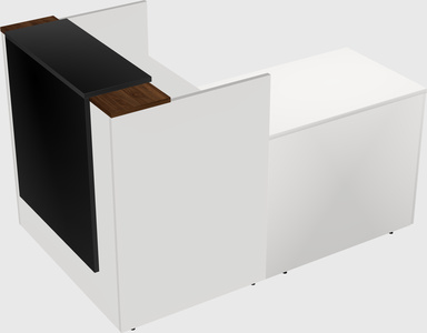 L-shaped modular reception
