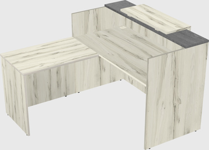 L-shaped modular reception