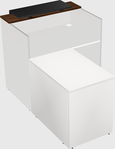 L-shaped modular reception