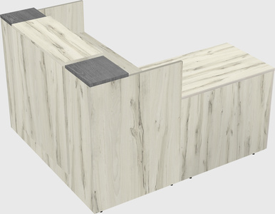 L-shaped modular reception