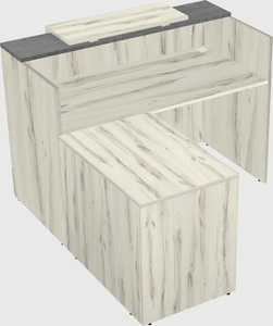 L-shaped modular reception