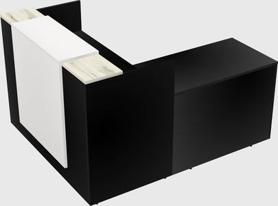 L-shaped modular reception