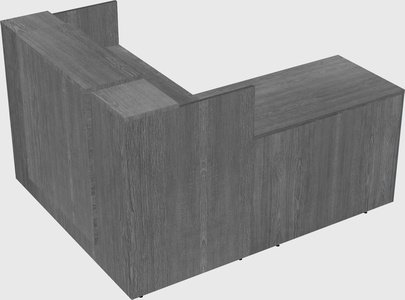 L-shaped modular reception