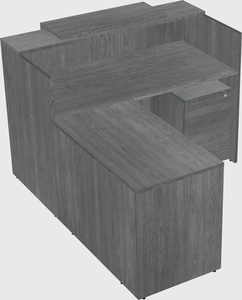 L-shaped modular reception