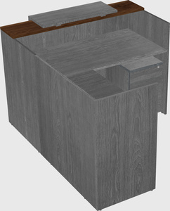 L-shaped modular reception