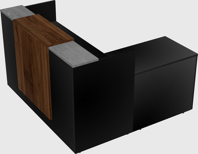 L-shaped modular reception