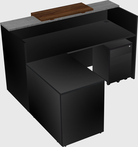 L-shaped modular reception
