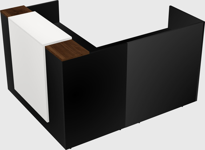 L-shaped modular reception