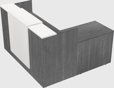 L-shaped modular reception