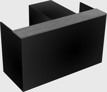 L-shaped modular reception