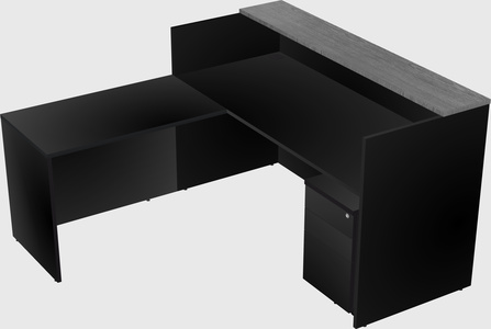 L-shaped modular reception