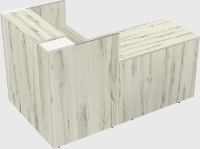 L-shaped modular reception