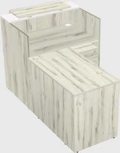 L-shaped modular reception