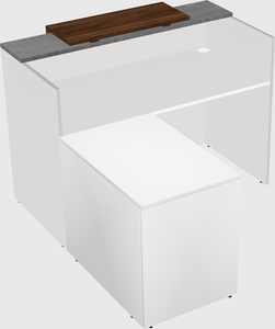 L-shaped modular reception