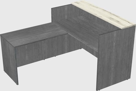 L-shaped modular reception