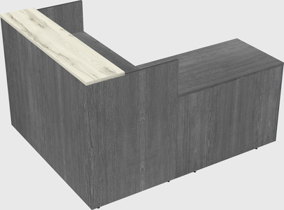 L-shaped modular reception
