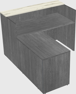 L-shaped modular reception