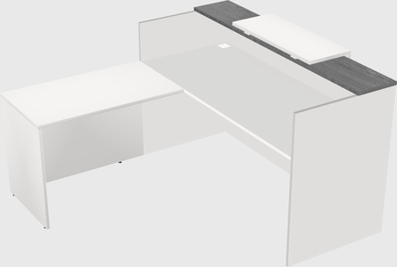 L-shaped modular reception