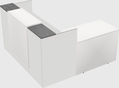L-shaped modular reception
