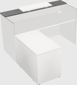 L-shaped modular reception