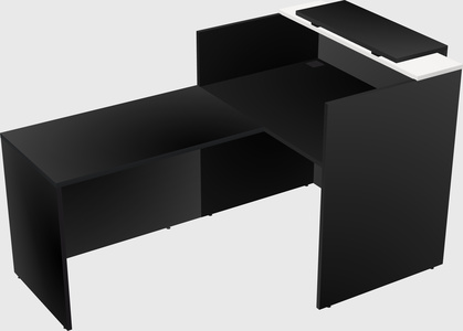 L-shaped modular reception