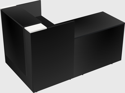 L-shaped modular reception