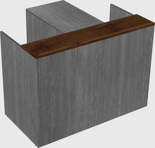 L-shaped modular reception