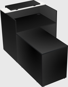 L-shaped modular reception